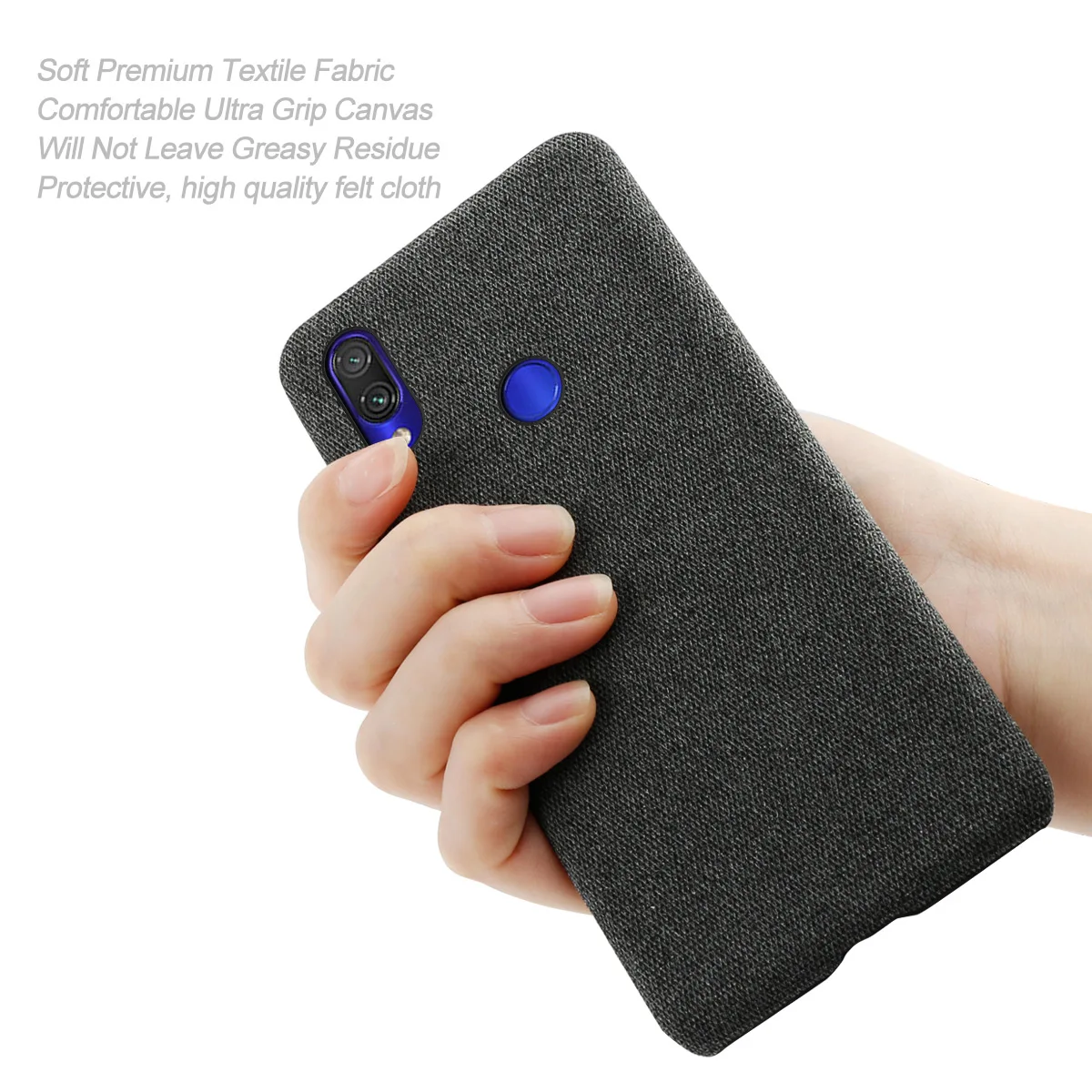 Чехол CASEWIN для Xiaomi Redmi Note 7 Pro тонкий тканевый жесткий чехол телефона с защитой от