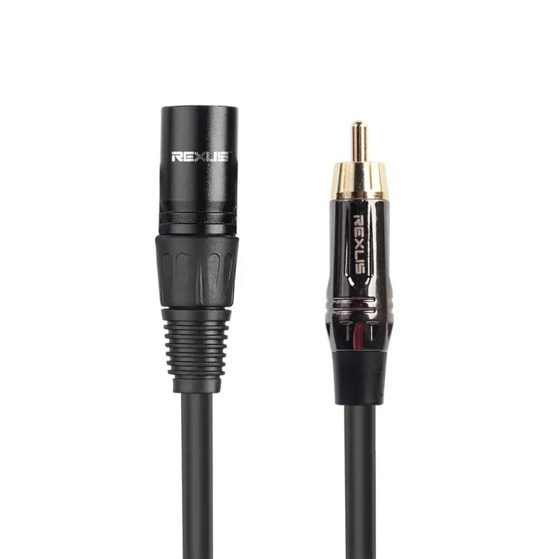 3Pin XLR штекер в один RCA аудио свинец/сигнал/патч линия Mic миксер кабель конвертер| |
