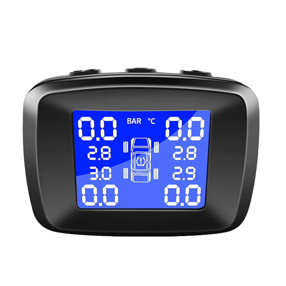 Умная Автомобильная TPMS система контроля давления в шинах прикуриватель 4 внешних