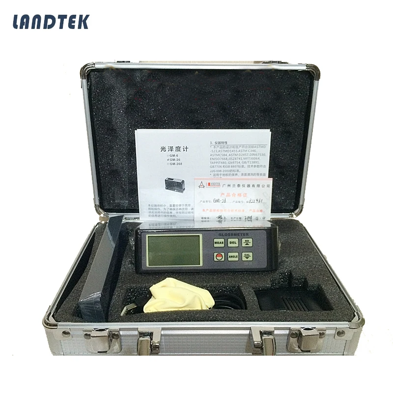 Landtek GM-268 цифровой глянцевый Измеритель для очистки поверхности тестер 20/60/85