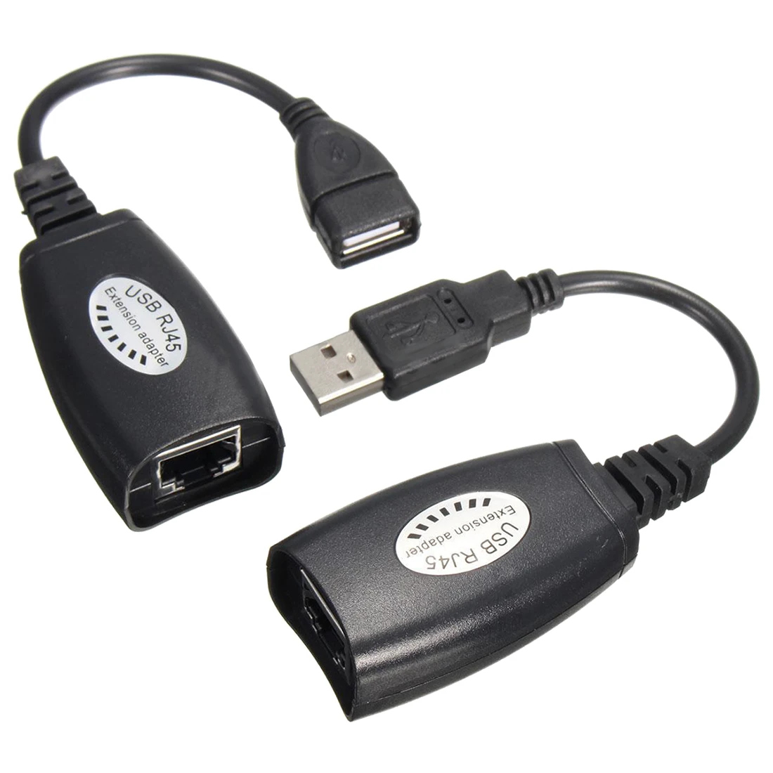 USB удлинитель Ethernet RJ45 Cat5e/6 кабель LAN адаптер через повторитель набор |