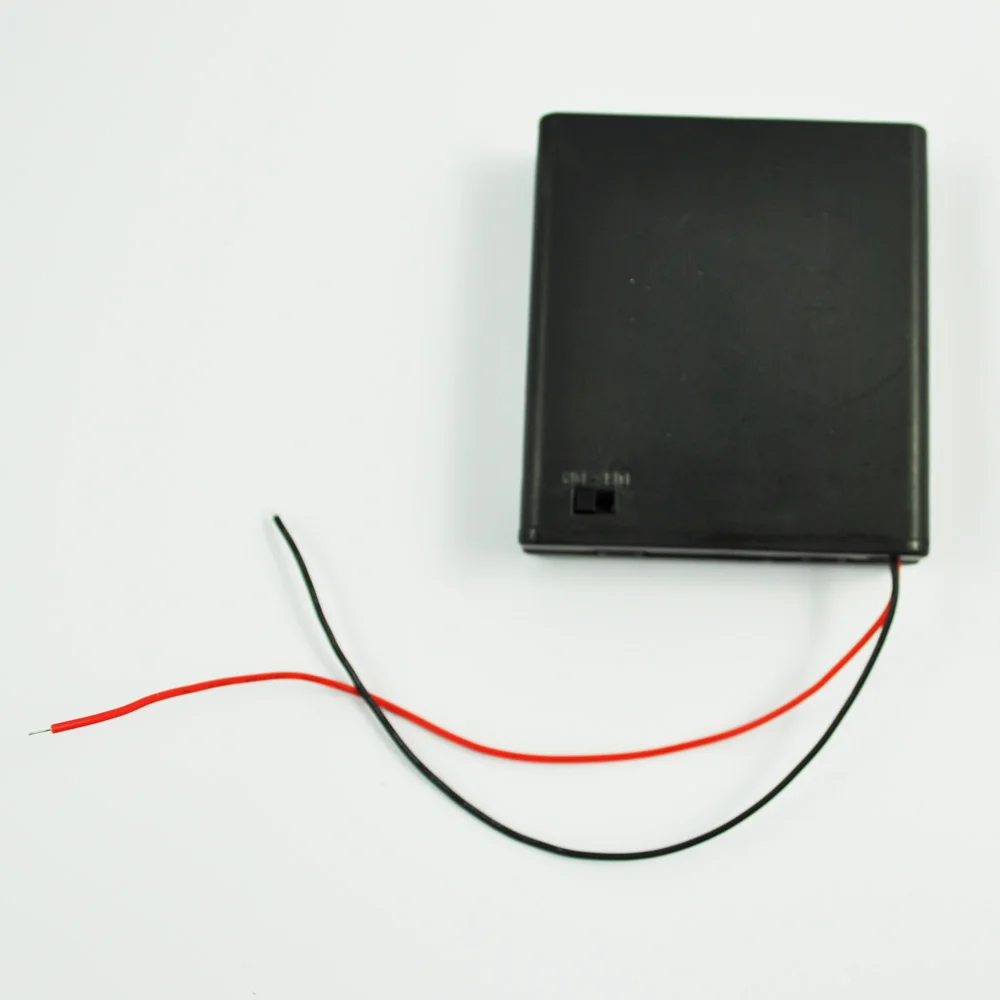SODIAL (R) пластиковый Переключатель ВКЛ/ВЫКЛ 4x1 5 V корпус держатель для батарей аа w