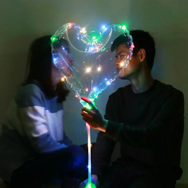 18 дюймов световой светодио дный Bubble шар 3 м воздушный строки Декор|Воздушные шары