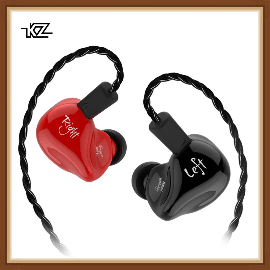 KZ ZS4 1BA + 1DD Hifi спортивные наушники-вкладыши с динамическим драйвером гарнитура