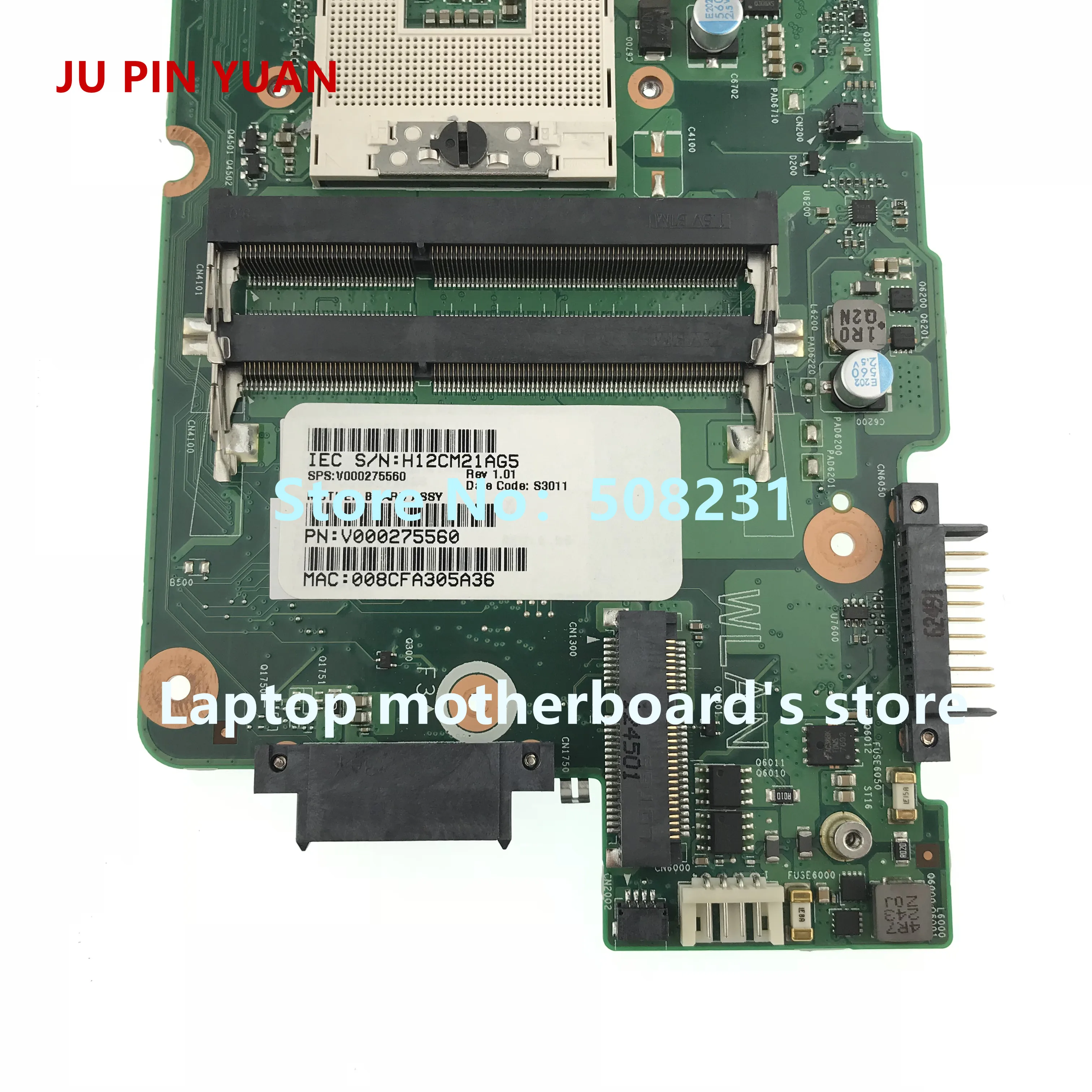 Ju pin yuan V000275560 материнская плата для Toshiba Satellite C855 L855 ноутбука полностью