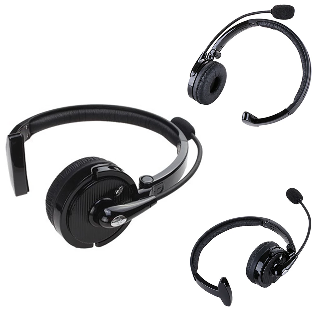 Моно беспроводной Бизнес Спорт шумоподавление Bluetooth над шумоподавляющая гарнитура с микрофоном|Наушники и