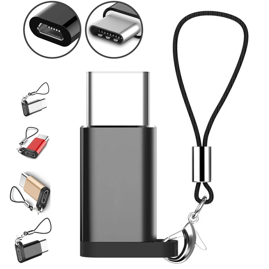Usb type C штекер Micro USB Женский адаптер usb кабель Поддержка OTG для Xiaomi 4C/LeTV/huawei/htc Oneplus LG