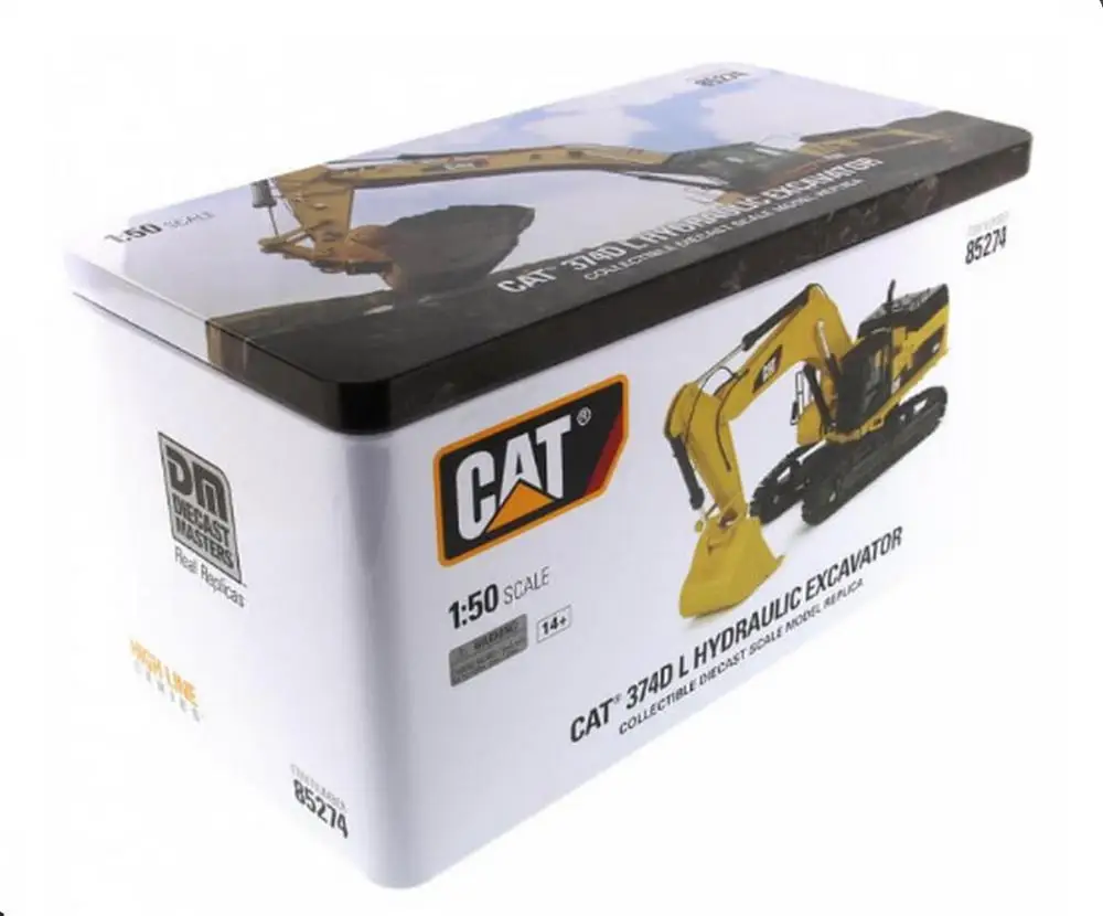Бренд Diecast Masters 1/50 весы Caterpillar Cat 374D L Гидравлический литой экскаватор модели #85274| |