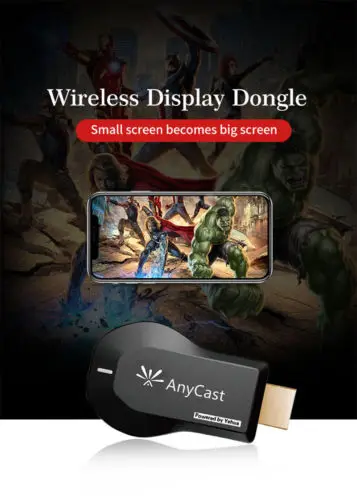 Anycast WiFi ключ ТВ 1080p Airplay дисплей DLNA HDMI приемник Miracast M9|SmartTV-стики и тюнеры| |