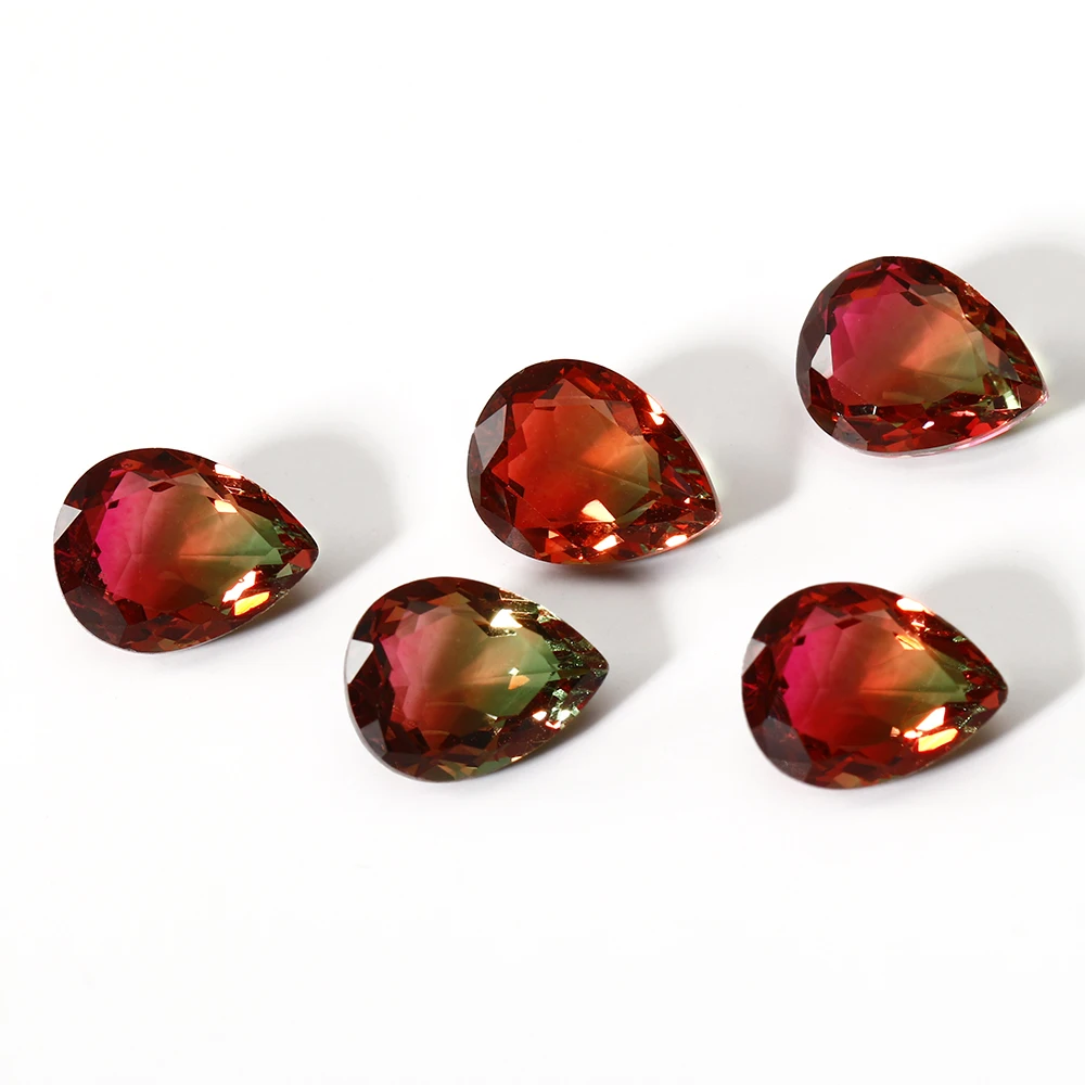 7x9 мм арбуз драгоценный камень 2 3 ct капли воды вырезают свободные камни высокое