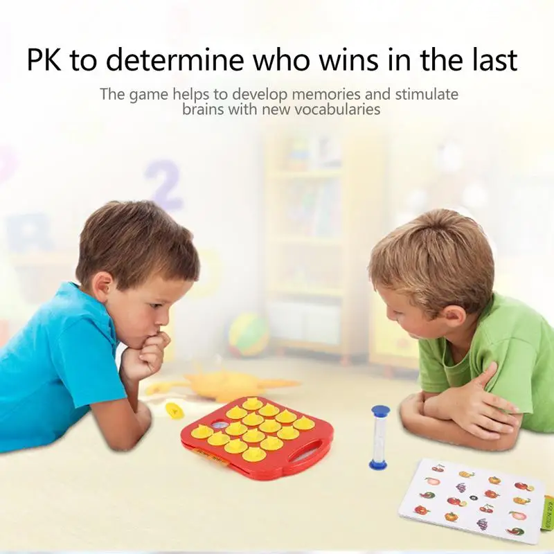 Children Memory Training Matching Pair Game Early Education Interactive Toy Parent Child Link Up Chess Puzzle Toys | Игрушки и хобби