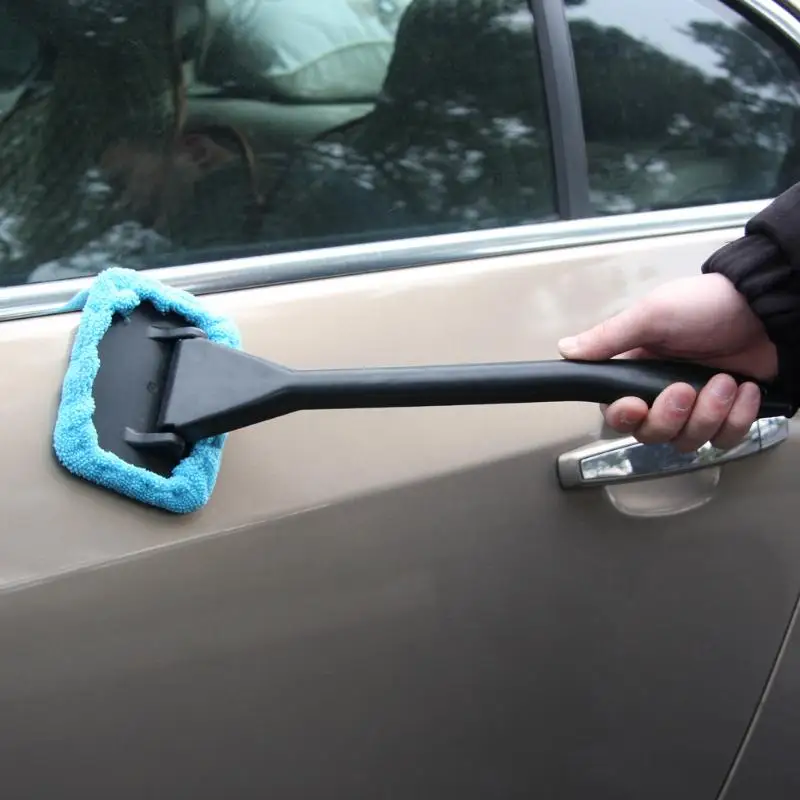Съемная щетка для мытья окон автомобиля полотенце из микрофибры инструмент - Фото №1