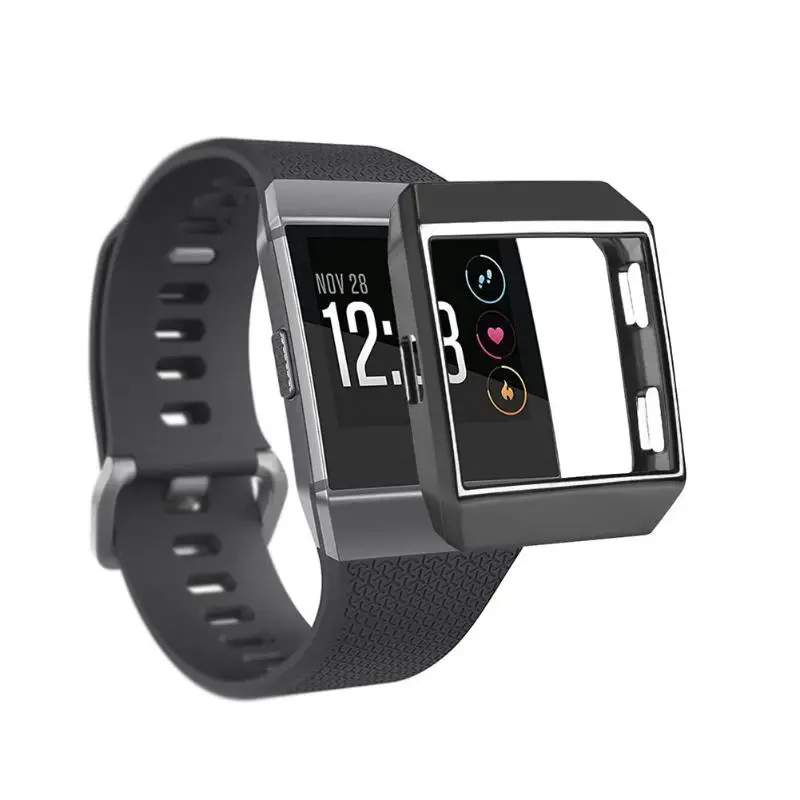 Plating TPU Watch Case Cover Anti-Scratch Frame Protector for Fitbit Ionic | Электроника