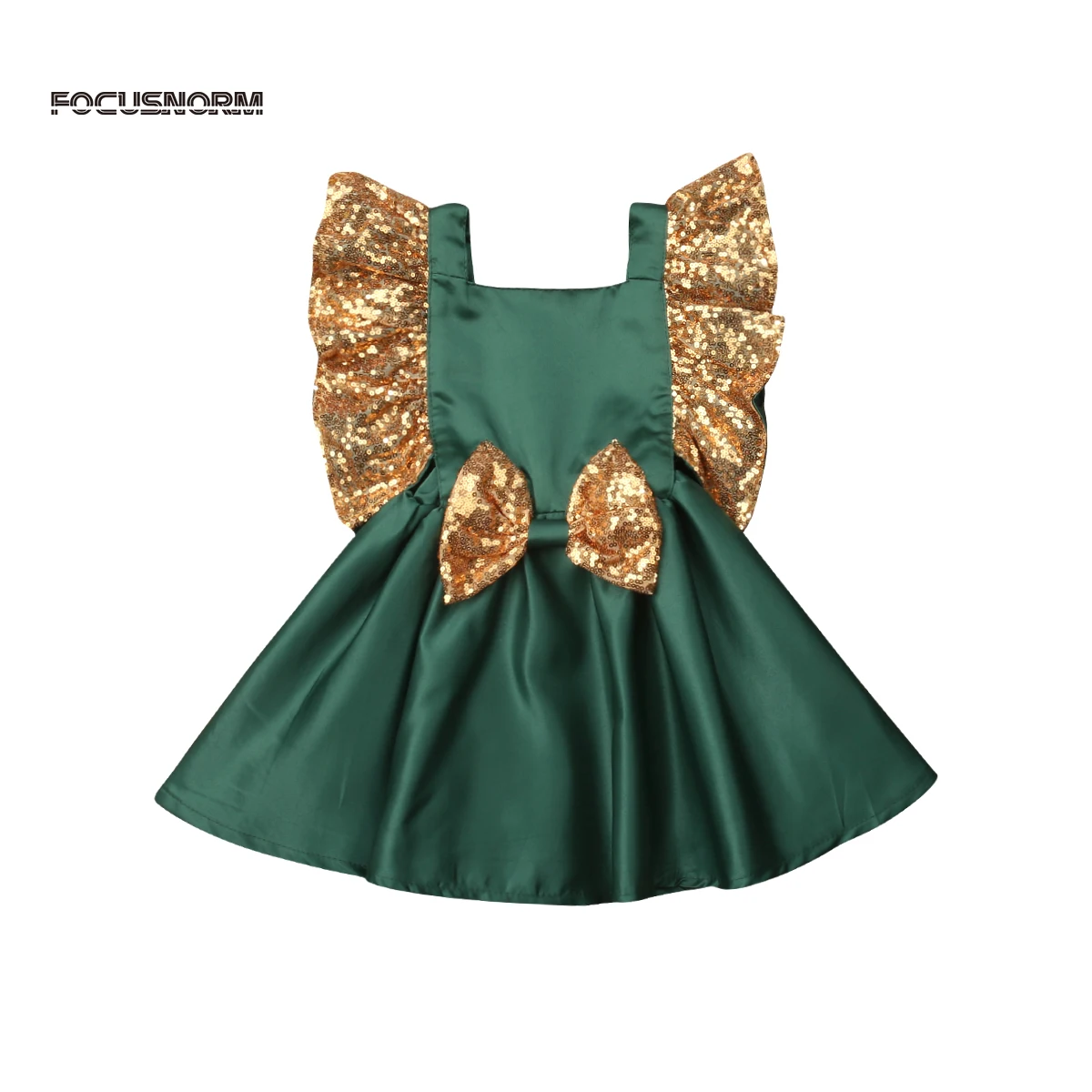 Brand New Christmas Kids Baby Girl Sequins Bowknot Dress Wedding Party Lovely Princess Dresses | Детская одежда и обувь