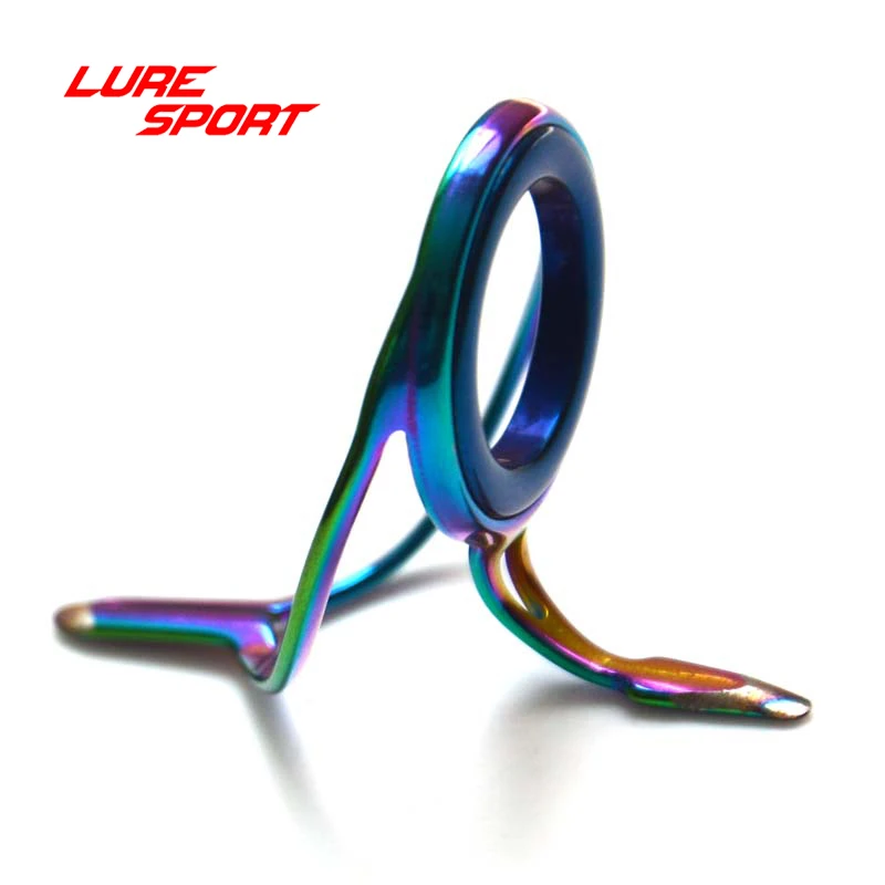 LureSport 9 шт. Руководство Топ Набор MN Радуга рамка голубое кольцо литье стержень