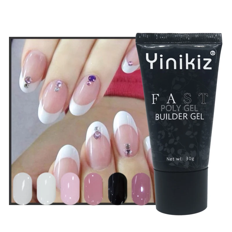 Yinikiz желе поли гель 30 г продлить маникюр ногтей Гель лак для Лаки строитель быстро