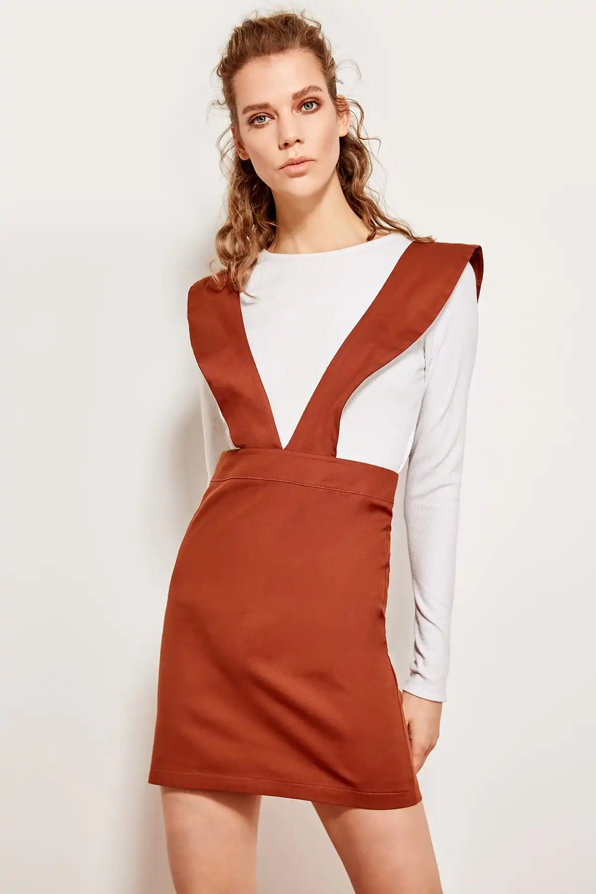 Trendyol корицы Висячие юбки TCLSS19EH0023|Женские юбки| |
