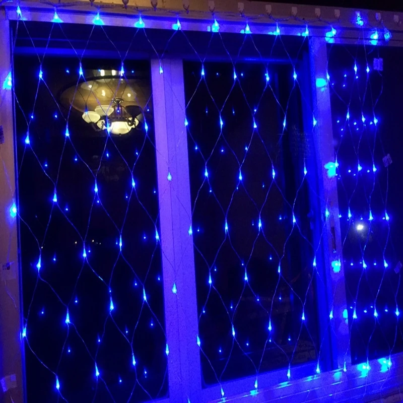 Led Сетка Строка светильник 3x2 м 204 светодиодов ТВ фоне украшения сада Фея