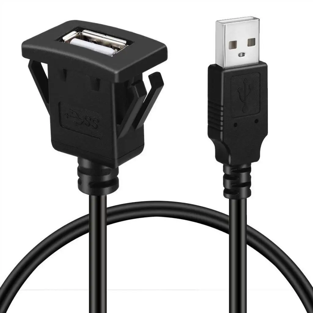 USB кабели MagiDeal 2 0 штекер гнездо Удлинительный кабель для автомобильного монтажа