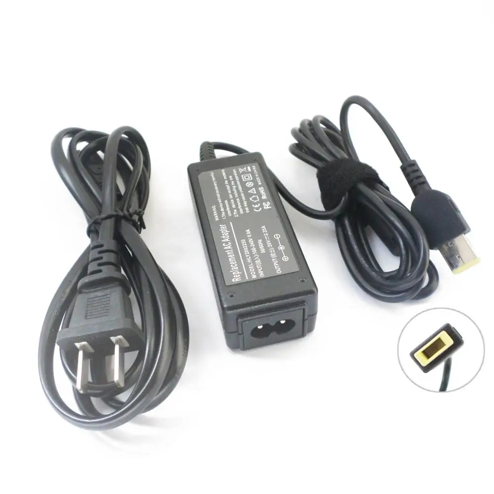 

20V 2.25A AC Adapter Battery Charger for Lenovo IBM Flex 14 14D 15 15D ADLX45NDC3A IdeaPad U430p USB Laptop Power Supply Cord