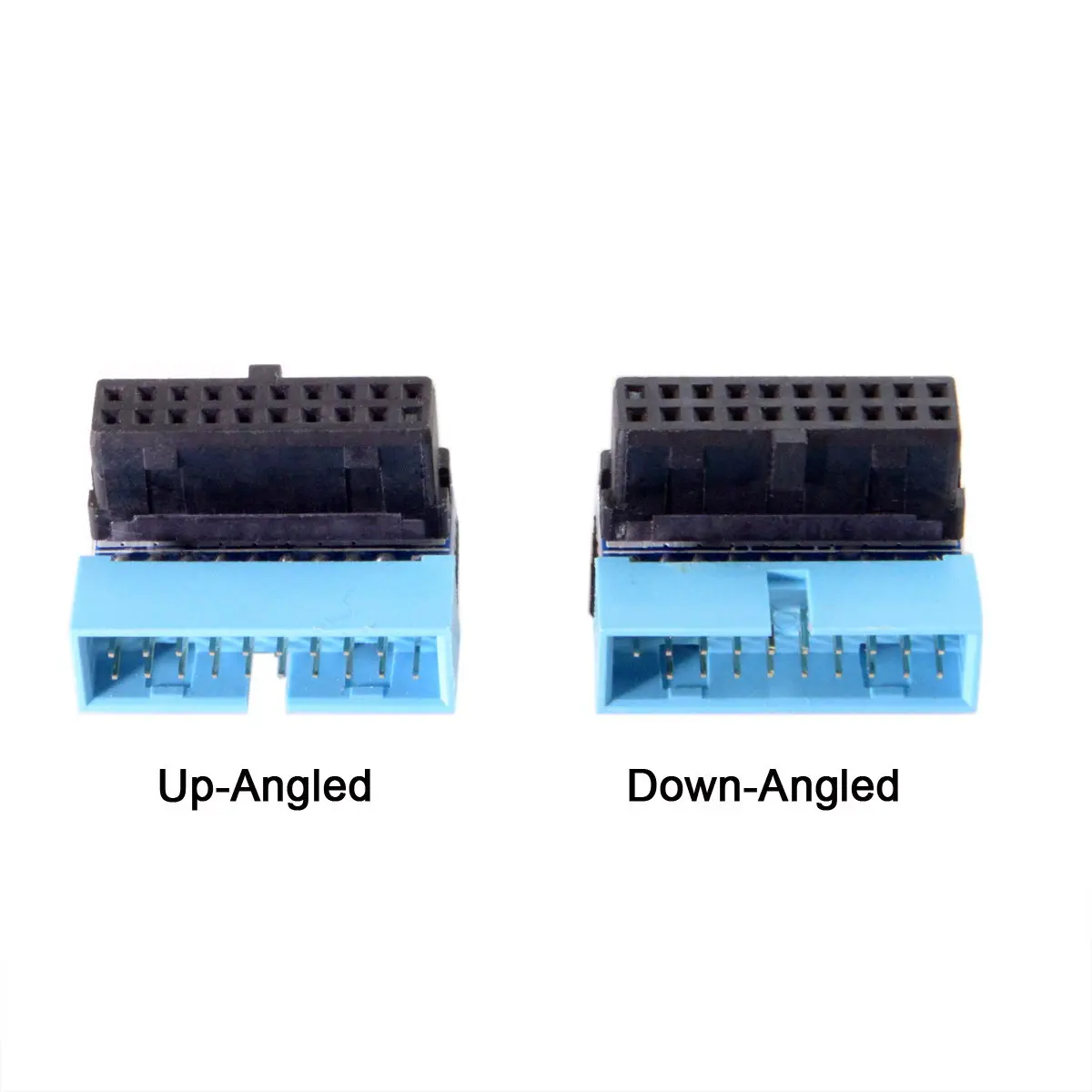 

USB 3.0 20pin Male to Female Extension Adapter Up Down Angled 90 Degree for Asus Gigabyte Msi Onda Inte Lenovo USB3