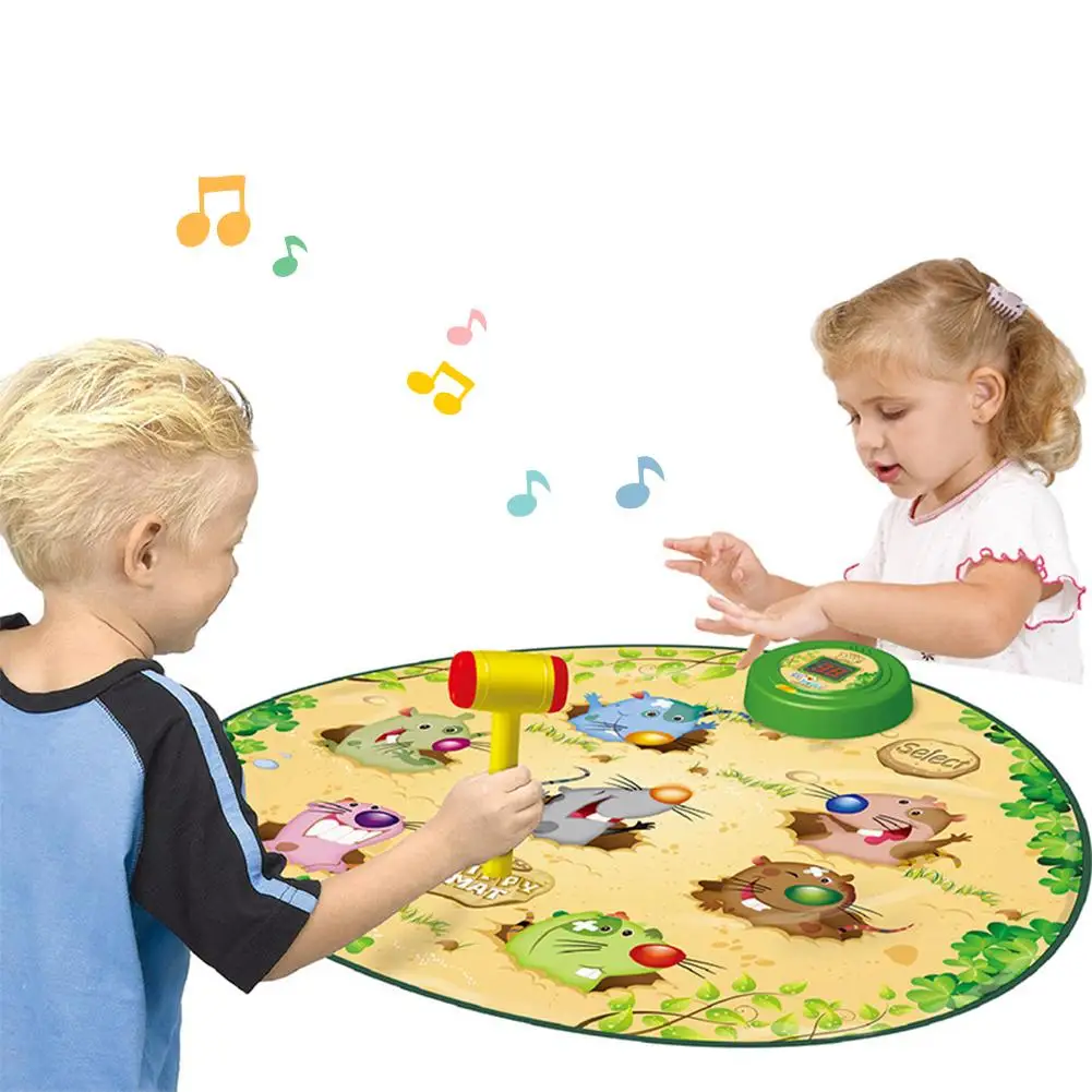 Children's Toy Whac A Mole Game Dance Mat Puzzle Music Toys Educational For Children |