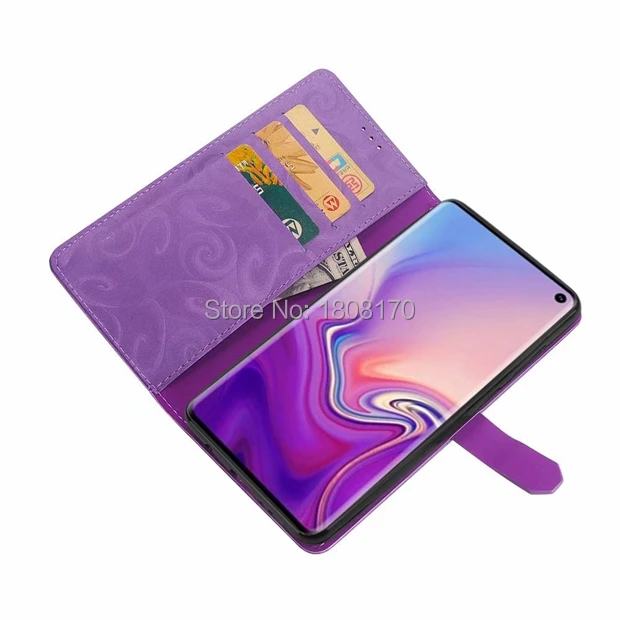 Кожаный чехол кошелек C ku с жидким песком и стеклом для Samsung Galaxy S10 Plus S10E Huawei P30 Pro