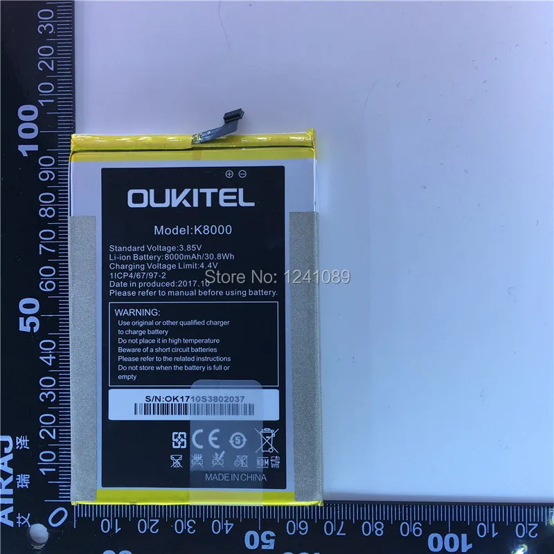 100% Оригинальный аккумулятор для OUKITEL K8000 8000 мАч длительное время работы в режиме