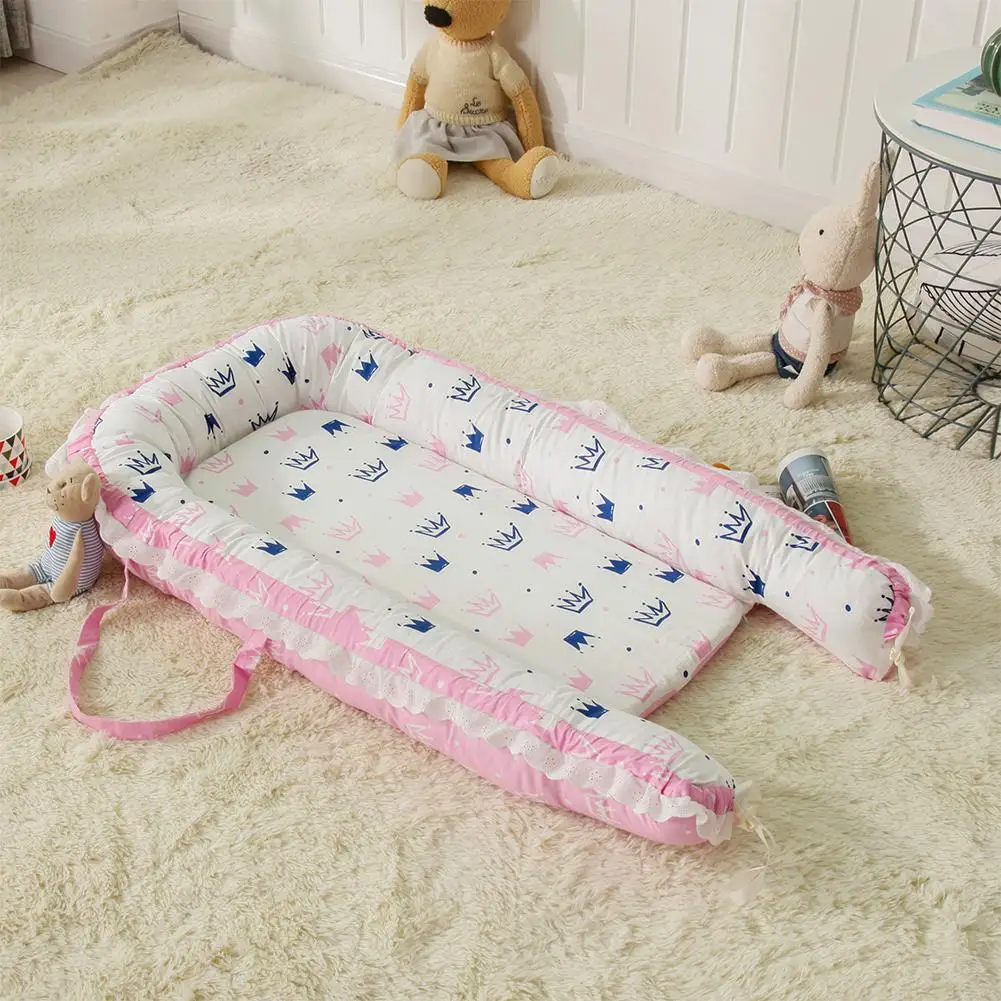 Kidlove съемный моющийся младенческой довольно имитирующие сна Гнездо Детские