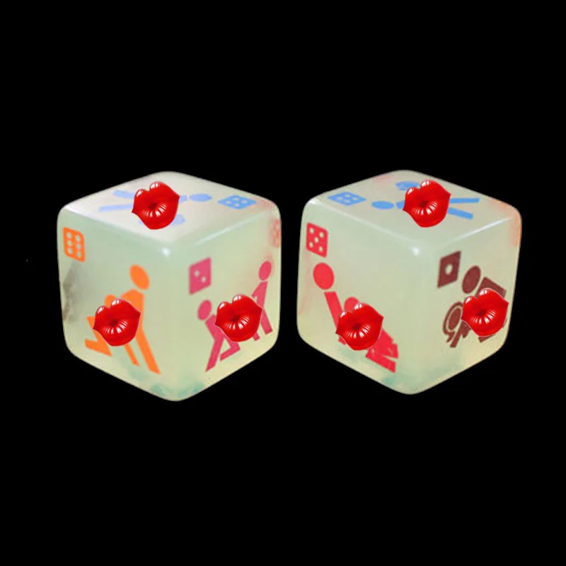 

2Pcs/set new hot luminous taste sieve creative fun action dice 2.5cm