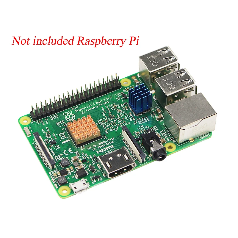 Для детской лампы + плюс радиатор из меди и алюминия охладитель для Raspberry Pi 3 B +/3