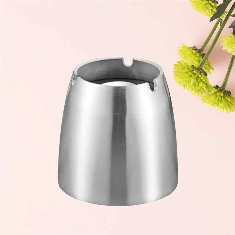 1 шт. пепельница премиум высокого качества настольная Серебряная простая из