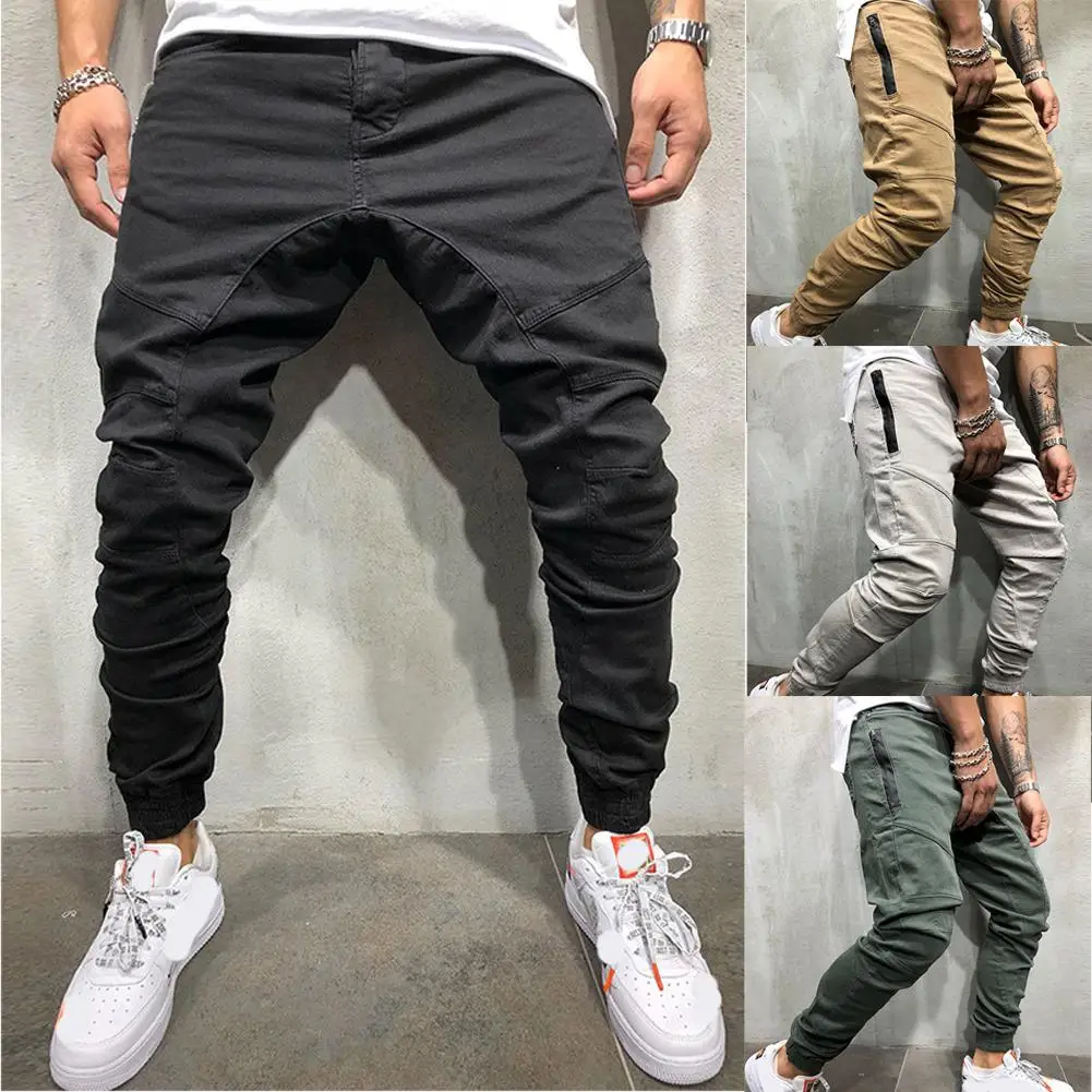 ZACOO Men Hip Hop Style Fashion Side Zipper Casual Pants | Мужская одежда