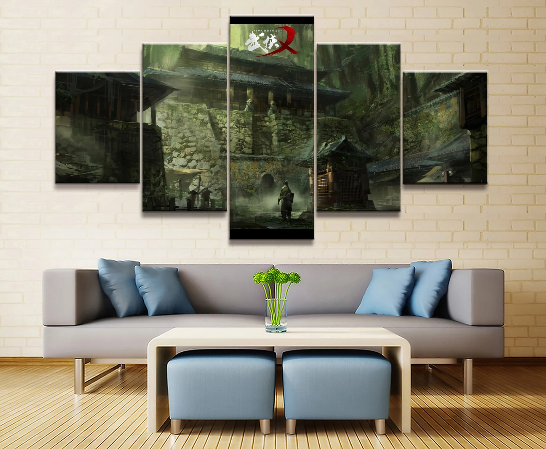 Домашний декор холст картина 5 шт. Dram игра GameStudio древняя китайская живопись