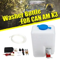 12v car utv windshield washer bottle tank pump wiper universal for can am maverick x3 max r turbo 4x4 for polaris rzr 1000 xp