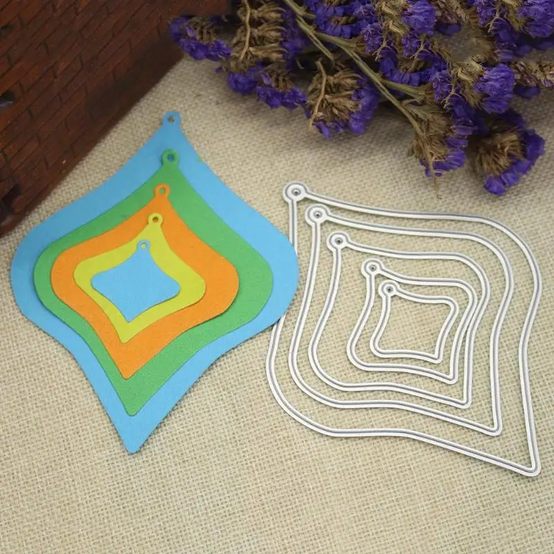 5 шт. металлическая пресс форма трафареты DIY рельефное тиснение для скрапбукинга