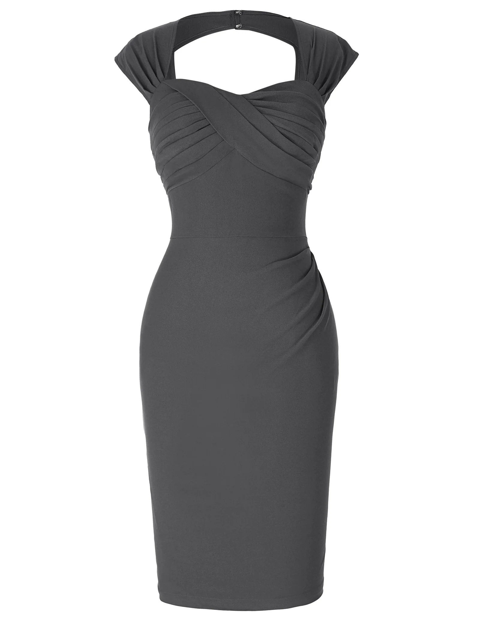 Женское облегающее винтажное платье до колена с оборками и рюшами для вечеринки