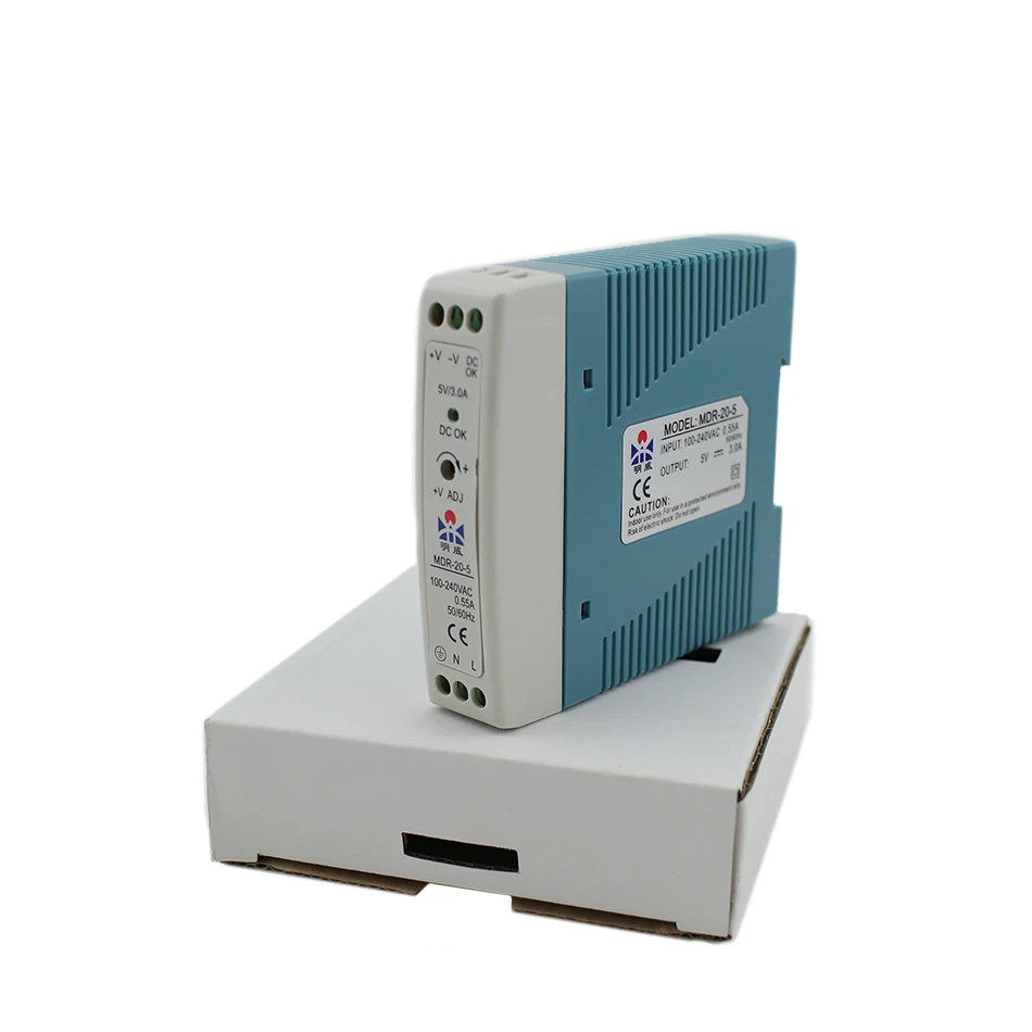 Micro Din Rail источник питания Ac Dc мини размер 20 вт 5 в 4 а импульсный для светодиодной