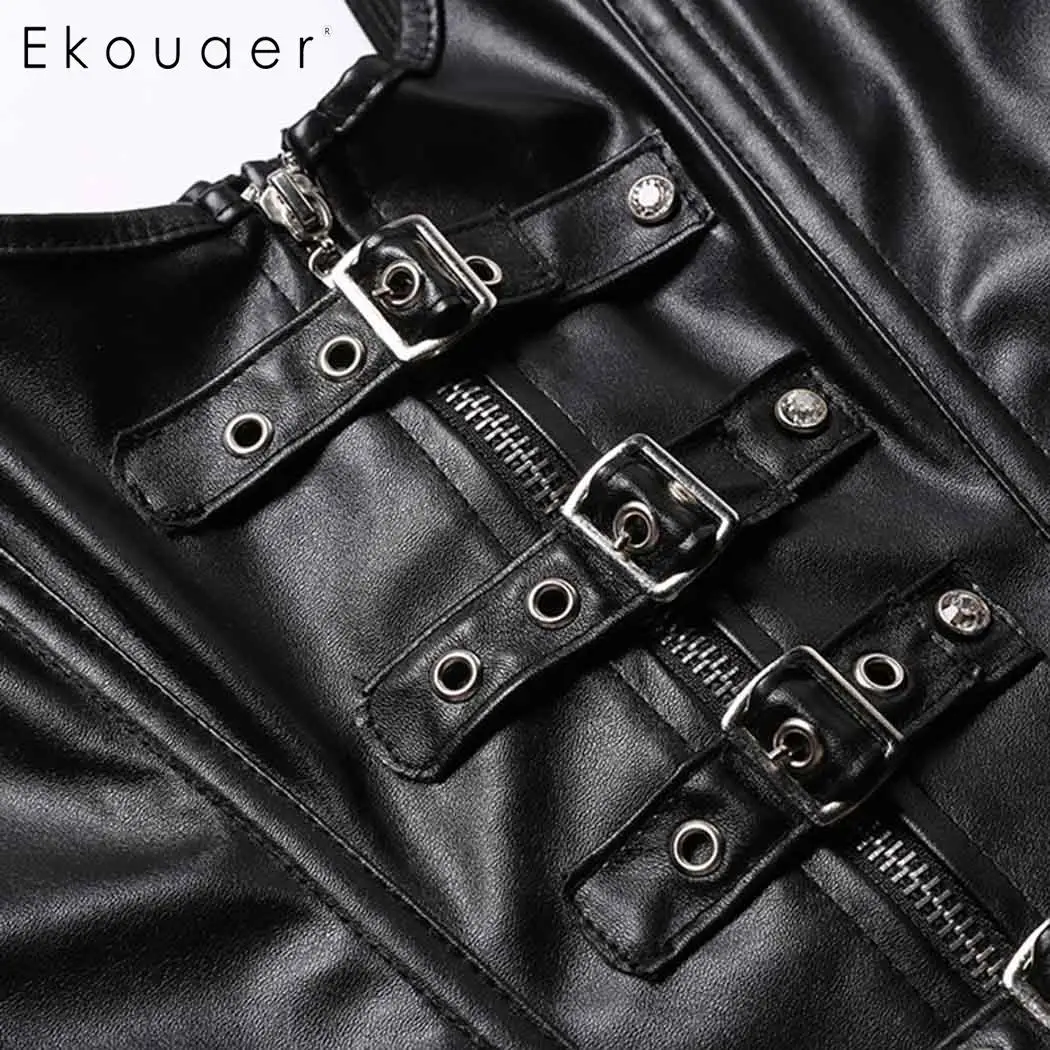 Ekouaer Женский корсет бюстье Корректирующее белье для живота однотонный