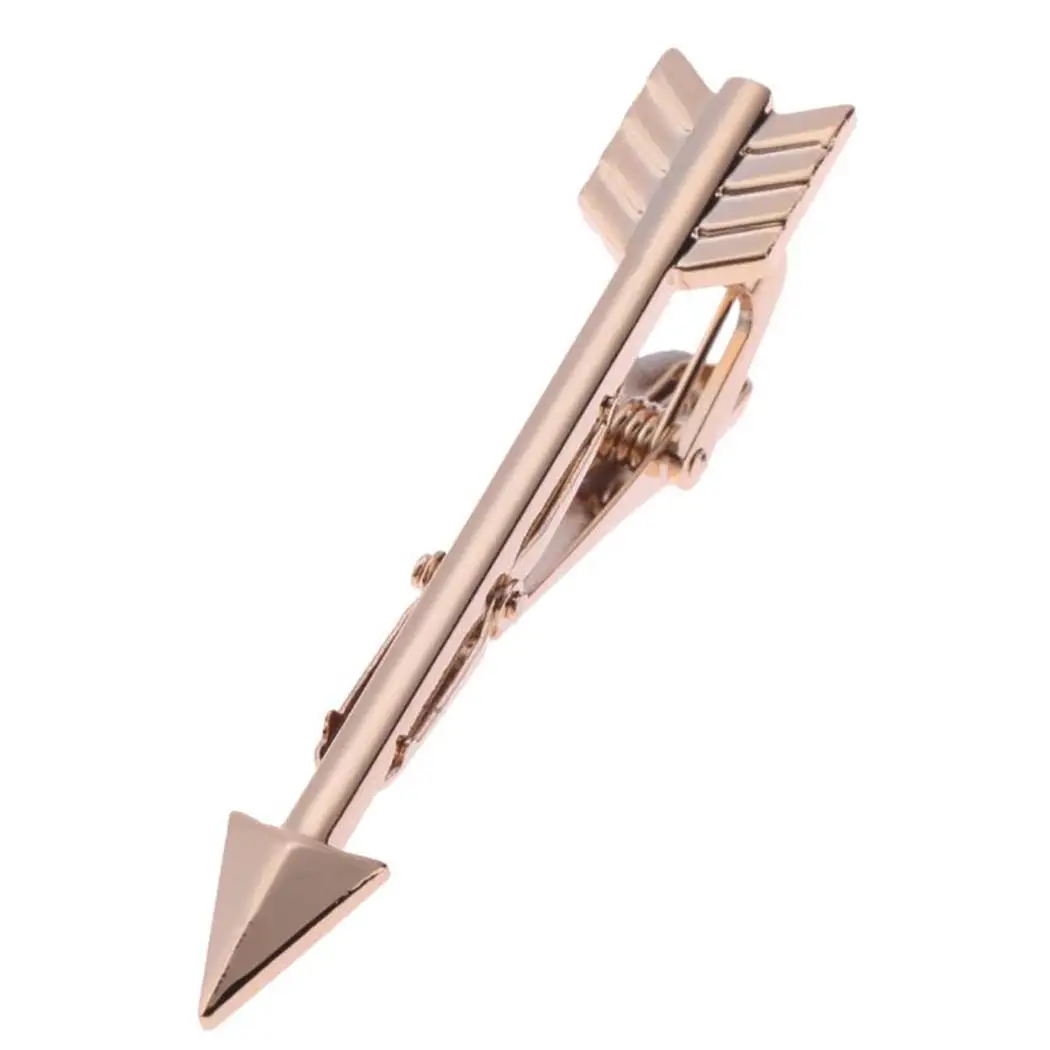New Men Fashion Business Charm Necktie Clip Golden Silver Party for Wedding None Arrow | Украшения и аксессуары