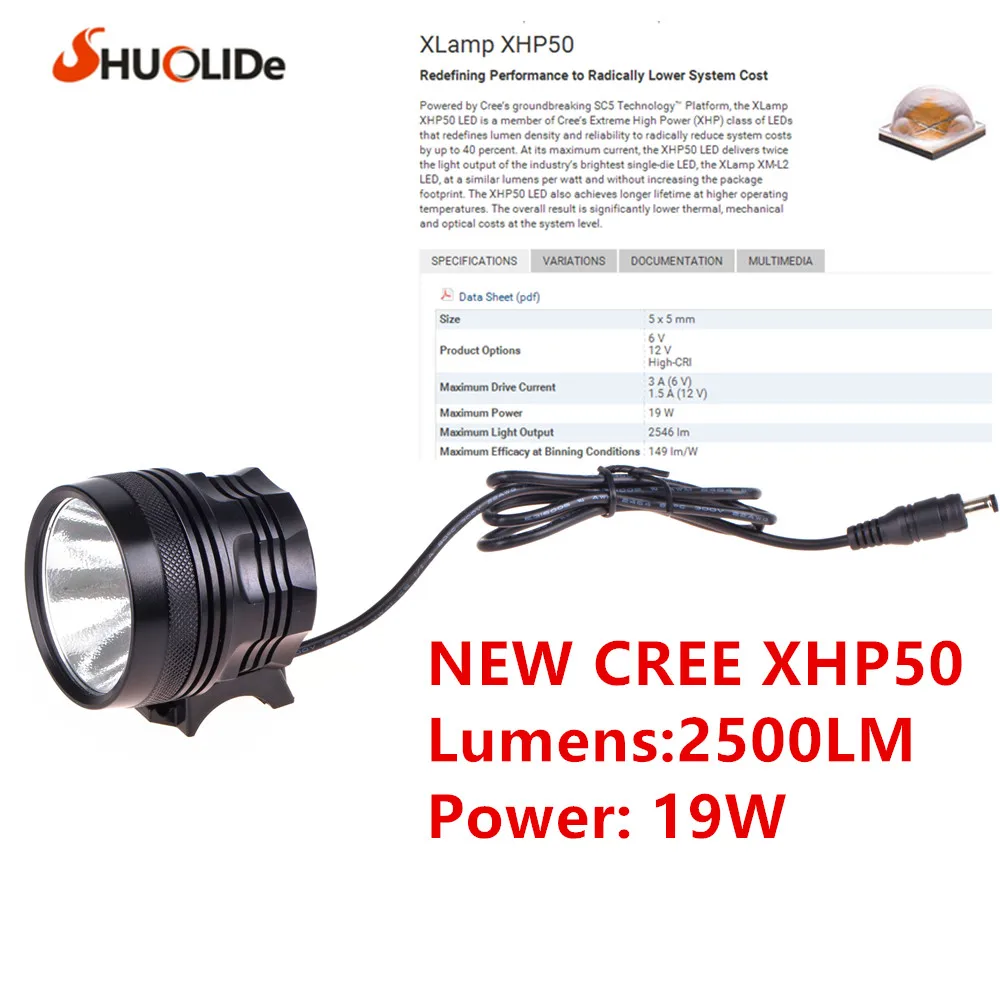 Новая фара с бликовым покрытием CREE XHP50 велосипедная 18650 lampe фара|headlamp headlight|headlight