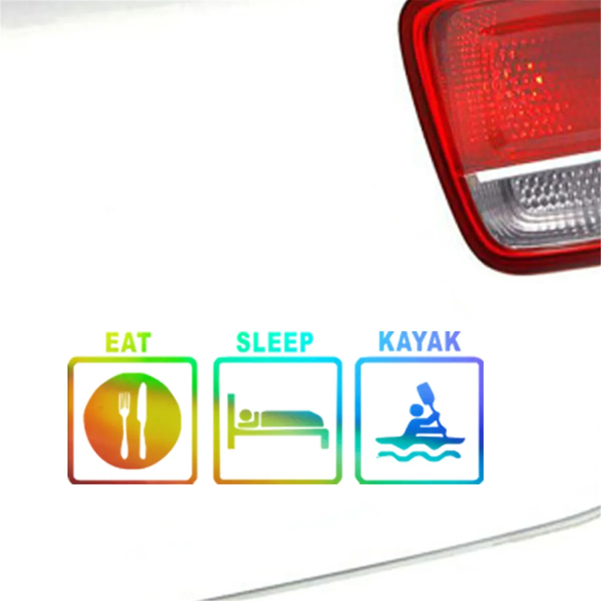 Eat Sleep каяк стены для дома окон и стекла двери автомобиля стикер ноутбука Авто