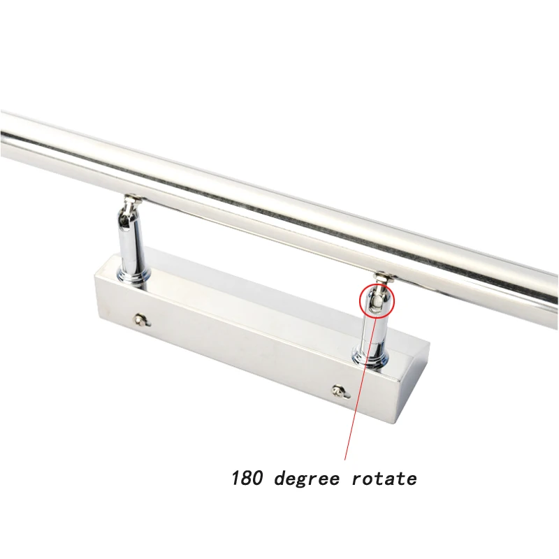 Led Wall Lamps Bathroom Stainless Steel Mirror Light 3W 5W Washroom Fixtures Makeup Lamp Sconce With Switch 110V 220V | Лампы и