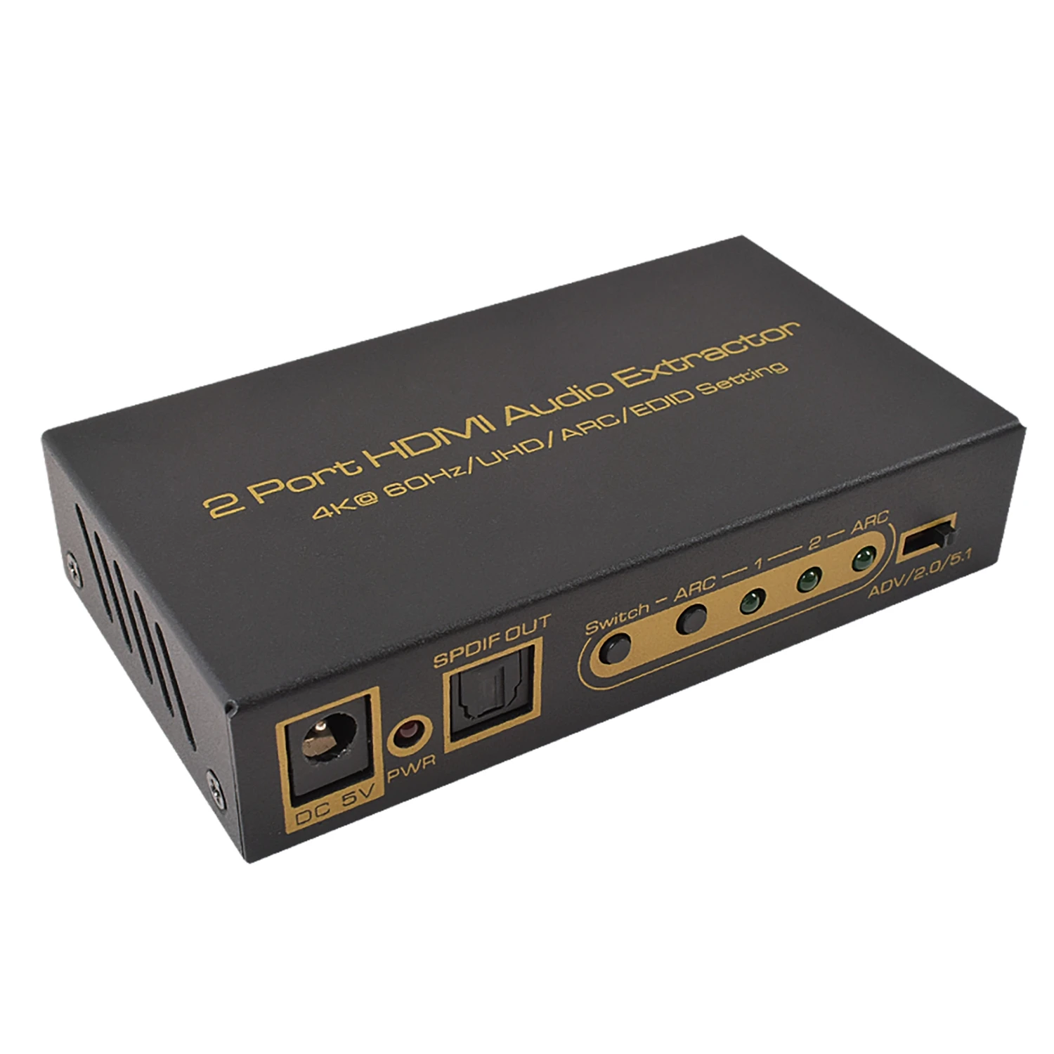 2 порта 4 k @ 60 Гц 18 Гбит/с 4: HDR ARC HDMI коммутатор с оптическим SPDIF и RCA L/R аудио выход в 1