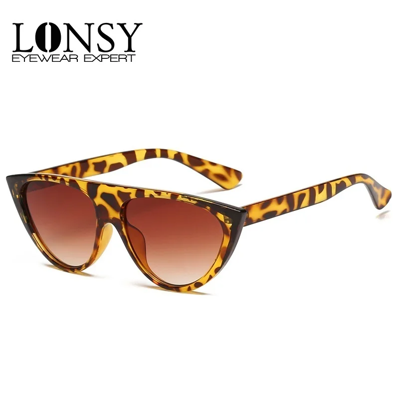Солнцезащитные очки LONSY женские кошачий глаз винтажные маленькие солнечные в