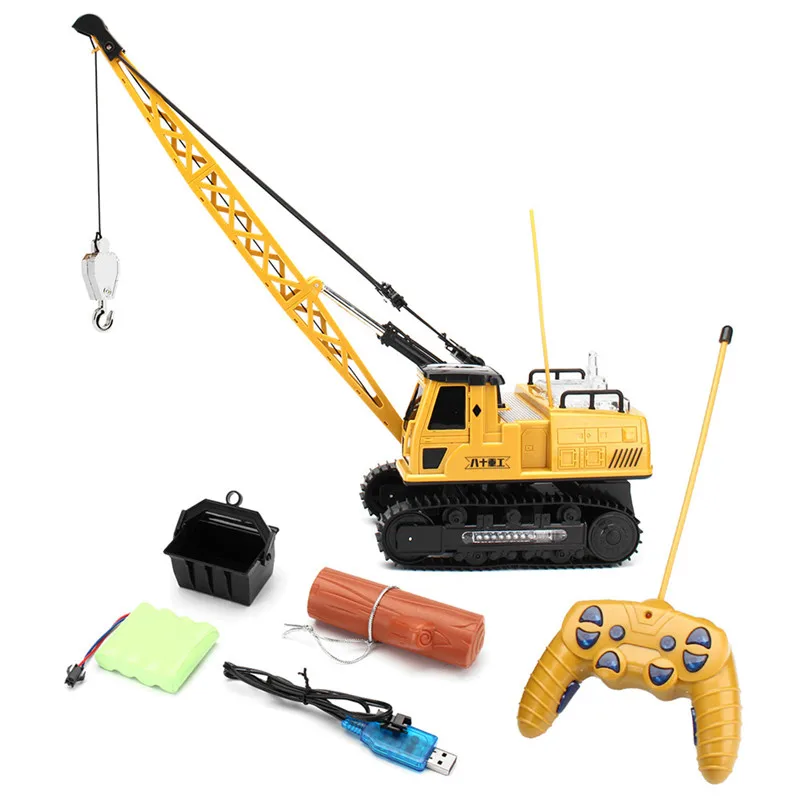 Новые поступления игрушек Huina 91115 1/14 2 4G 12CH Rc башенный кран 680 градусов вращения и