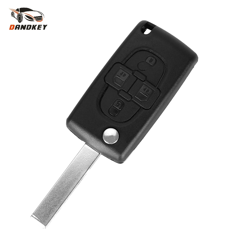Чехол накладка для Peugeot 1007 Citroen C8 CE0523 с 4 кнопками|shell case fob|shell caseshell 1/10 |