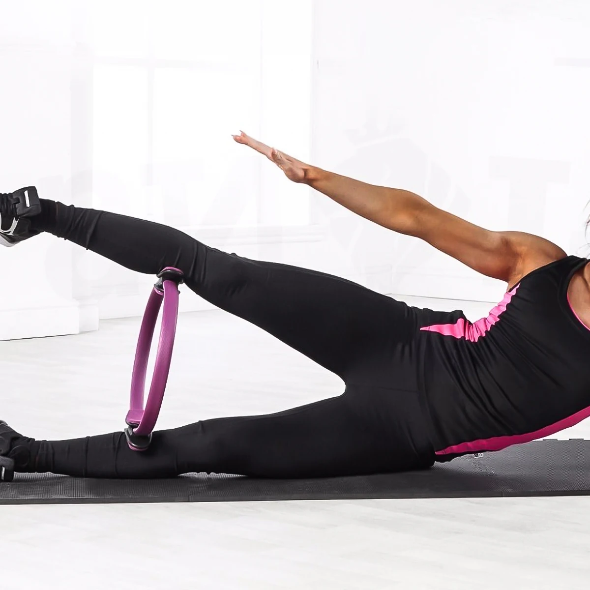 Гимнастические Аэробные кольца для занятий пилатесом кольцо йоги круглое колесо