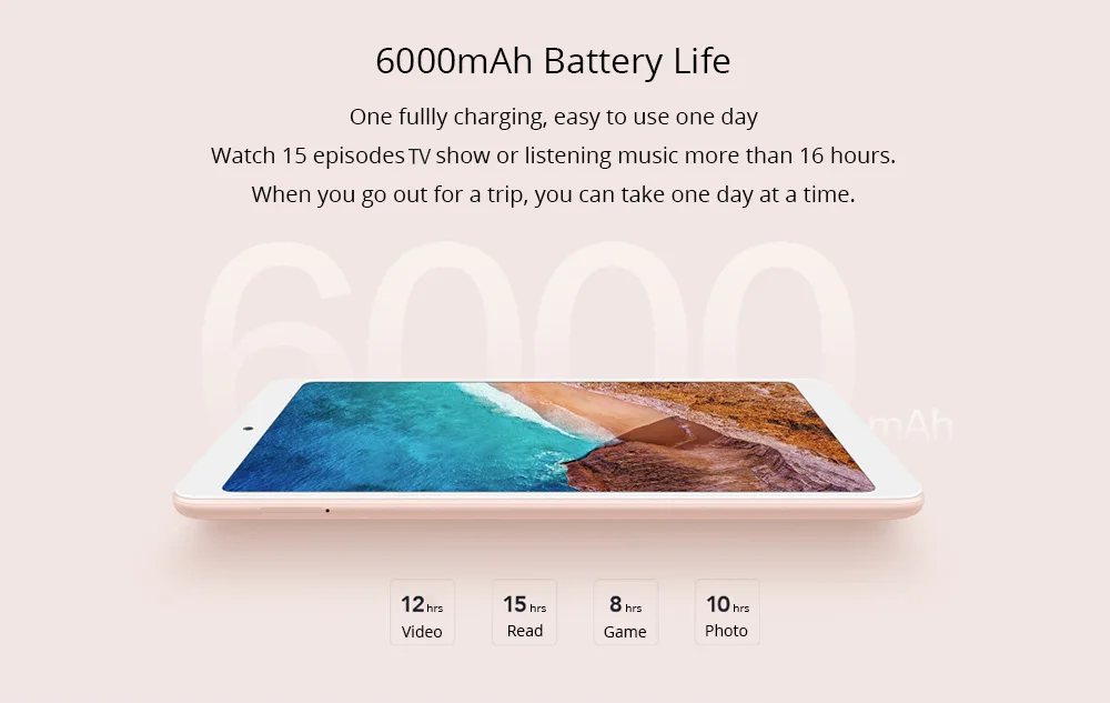 Xiaomi mi Pad 4 Phablet 8 0 дюймов UI 9 Восьмиядерный процессор Snapdragon 660 2 ГГц Гб ОЗУ 64 ПЗУ