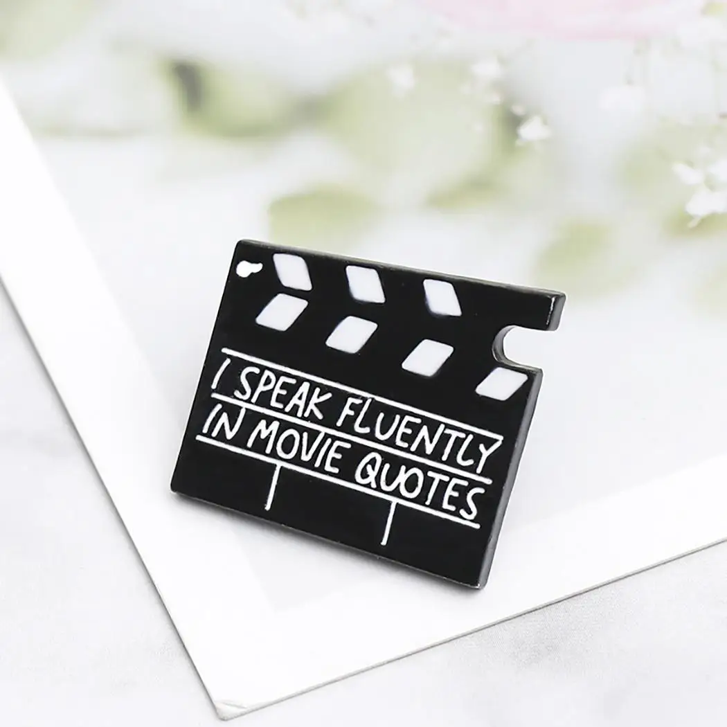 Clapperboard булавки пленка Хлопушка сцена фильма доска броши значки подарок для кино